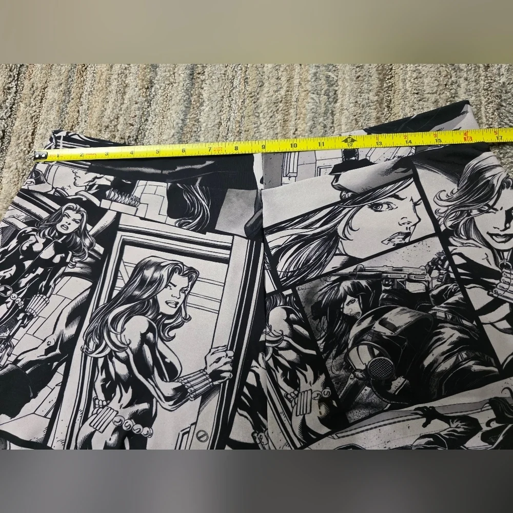 Blackmilk Marvel Black Widow Short Set Wifey Top M Rare Flawed Dollskill Comic - Picture 9 of 15